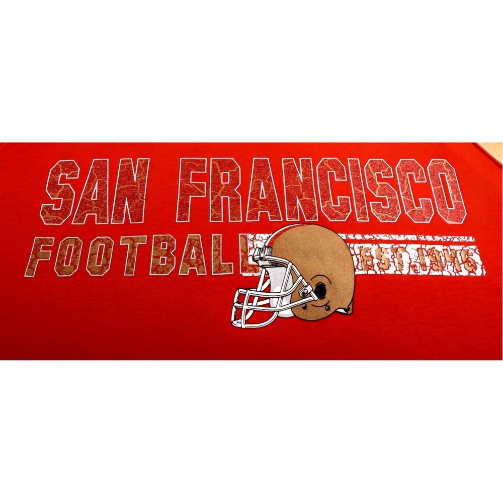 NWT San Francisco Football Hoodie Red & Gold Pullover Sweatshirt Women's XL‎ - Picture 4 of 7